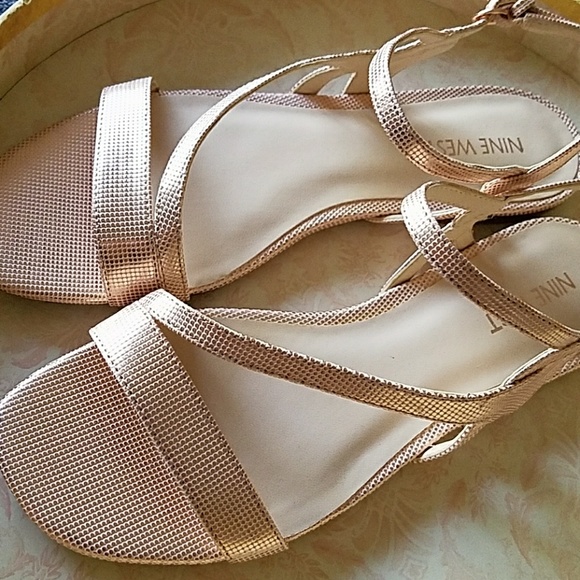 NINE WEST Rose Gold Sandals - Picture 5 of 5